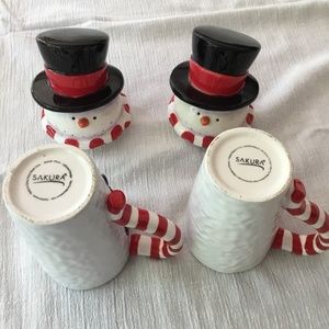 Snowmen mugs with hat